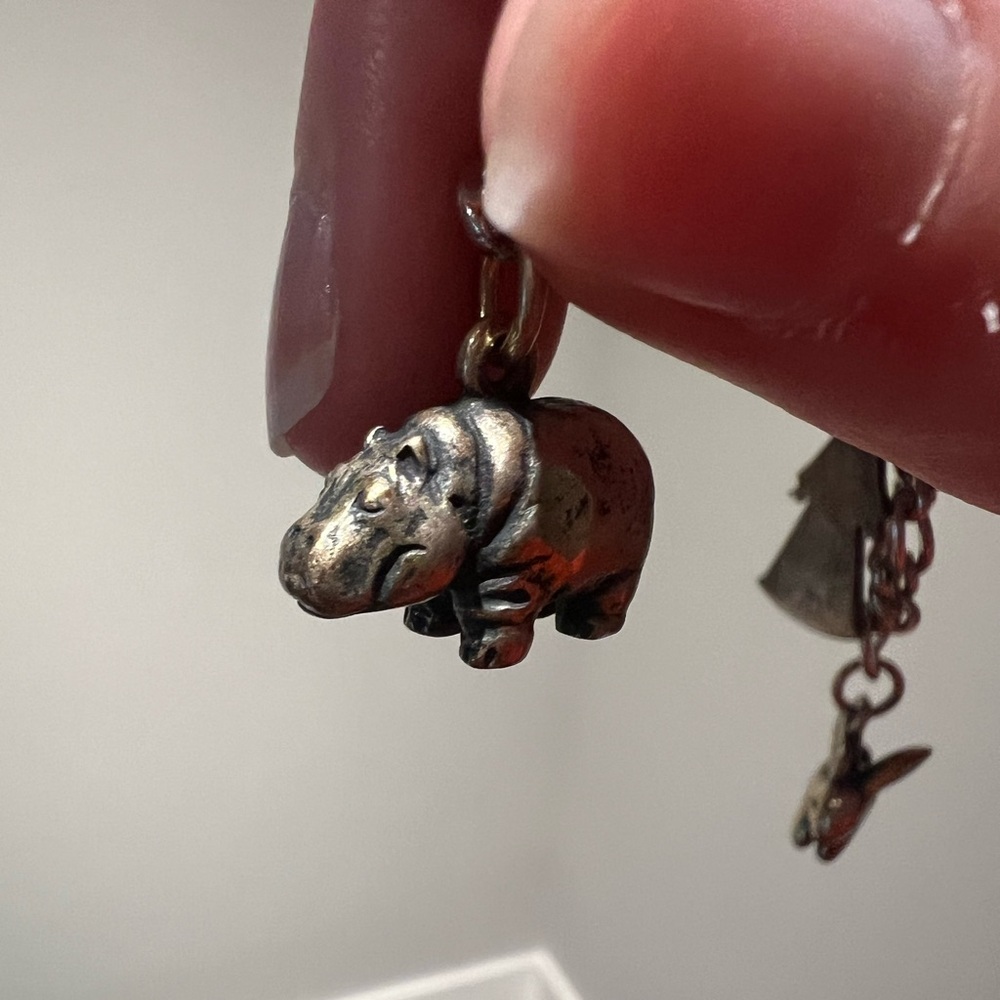 RARE AND RETIRED James Avery Hippo Charm